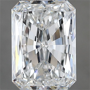 Picture of Natural Diamond 2.50 Carats, Radiant with  Cut, F Color, VS2 Clarity and Certified by GIA