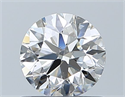 Natural Diamond 0.70 Carats, Round with Excellent Cut, H Color, SI1 Clarity and Certified by GIA