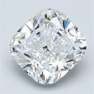 Picture of Natural Diamond 3.30 Carats, Cushion with  Cut, D Color, VVS2 Clarity and Certified by GIA