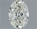 Natural Diamond 1.01 Carats, Oval with  Cut, J Color, VS1 Clarity and Certified by IGI