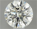 Natural Diamond 0.52 Carats, Round with Excellent Cut, K Color, VS2 Clarity and Certified by IGI