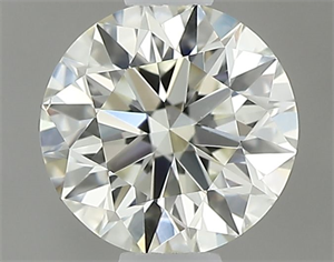 Picture of Natural Diamond 0.52 Carats, Round with Excellent Cut, K Color, VS2 Clarity and Certified by IGI