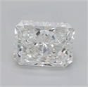 Natural Diamond 2.50 Carats, Radiant with  Cut, F Color, SI1 Clarity and Certified by GIA
