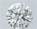 Natural Diamond 1.28 Carats, Round with Excellent Cut, J Color, SI1 Clarity and Certified by GIA