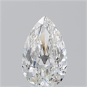 Natural Diamond 0.50 Carats, Pear with  Cut, G Color, IF Clarity and Certified by GIA