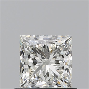 Picture of Natural Diamond 0.72 Carats, Princess with  Cut, J Color, VVS2 Clarity and Certified by GIA