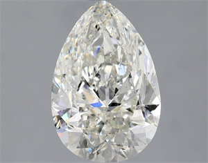 Picture of Natural Diamond 2.00 Carats, Pear with  Cut, J Color, SI2 Clarity and Certified by GIA