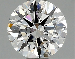 Picture of Natural Diamond 0.50 Carats, Round with Very Good Cut, G Color, SI1 Clarity and Certified by GIA