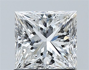 Picture of Natural Diamond 1.01 Carats, Princess with  Cut, F Color, SI1 Clarity and Certified by GIA