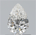 Natural Diamond 0.56 Carats, Pear with  Cut, G Color, VVS2 Clarity and Certified by GIA