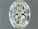 Natural Diamond 1.01 Carats, Oval with  Cut, J Color, VVS2 Clarity and Certified by IGI