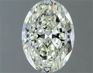 Picture of Natural Diamond 1.01 Carats, Oval with  Cut, J Color, VVS2 Clarity and Certified by IGI