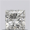 Diamante Natural 0.53 quilates, Princesa , Color D, claridad VVS2 y certificado GIA