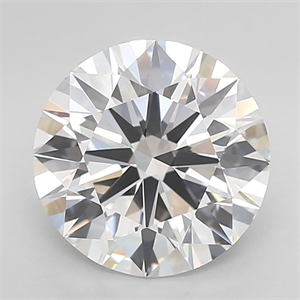 Picture of Lab Grown Diamond 3.76 Carats, Round with Ideal Cut, D Color, IF Clarity and Certified by IGI