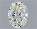Natural Diamond 0.70 Carats, Oval with  Cut, I Color, VS2 Clarity and Certified by GIA
