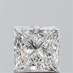 Picture of Natural Diamond 1.00 Carats, Princess with  Cut, E Color, SI1 Clarity and Certified by GIA