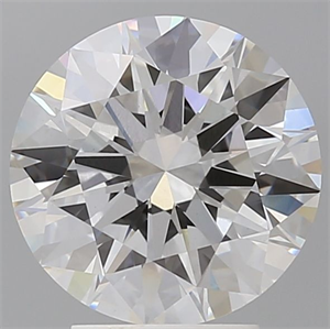 Picture of Lab Grown Diamond 3.58 Carats, Round with Ideal Cut, D Color, VS1 Clarity and Certified by IGI