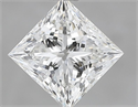 Natural Diamond 1.01 Carats, Princess with  Cut, H Color, VVS1 Clarity and Certified by GIA