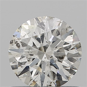 Picture of Natural Diamond 0.72 Carats, Round with Excellent Cut, I Color, SI2 Clarity and Certified by IGI