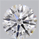Lab Grown Diamond 2.57 Carats, Round with Ideal Cut, D Color, IF Clarity and Certified by IGI