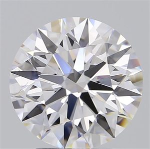 Picture of Lab Grown Diamond 2.57 Carats, Round with Ideal Cut, D Color, IF Clarity and Certified by IGI