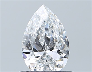 Picture of Natural Diamond 0.60 Carats, Pear with  Cut, D Color, VS1 Clarity and Certified by GIA