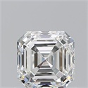 Natural Diamond 1.01 Carats, Asscher with  Cut, I Color, VVS1 Clarity and Certified by GIA