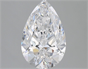 Natural Diamond 2.03 Carats, Pear with  Cut, D Color, VVS1 Clarity and Certified by GIA