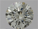 Natural Diamond 0.74 Carats, Round with Excellent Cut, H Color, IF Clarity and Certified by IGI