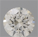 Natural Diamond 0.50 Carats, Round with Excellent Cut, J Color, VVS2 Clarity and Certified by IGI