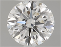Natural Diamond 0.44 Carats, Round with Excellent Cut, G Color, IF Clarity and Certified by GIA