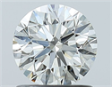 Natural Diamond 1.01 Carats, Round with Excellent Cut, J Color, SI2 Clarity and Certified by GIA