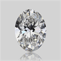 Natural Diamond 0.46 Carats, Oval with  Cut, F Color, VVS2 Clarity and Certified by GIA