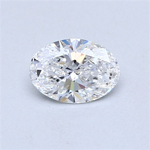 Picture of Natural Diamond 0.51 Carats, Oval with  Cut, D Color, SI2 Clarity and Certified by GIA