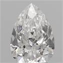 Natural Diamond 0.14 Carats, Pear with  Cut, G Color, VS2 Clarity and Certified by IGI