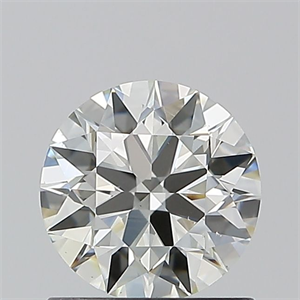 Picture of Natural Diamond 0.95 Carats, Round with Excellent Cut, H Color, VS2 Clarity and Certified by IGI