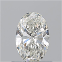 Diamante Natural 0.70 quilates, Ovalado , Color I, claridad VVS2 y certificado GIA