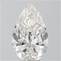 Diamante Natural 5.40 quilates, De pera , Color G, claridad IF y certificado GIA