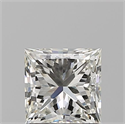 Natural Diamond 0.90 Carats, Princess with  Cut, J Color, VVS1 Clarity and Certified by GIA