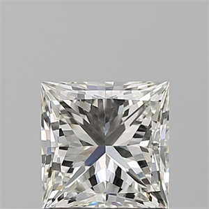 Picture of Natural Diamond 0.90 Carats, Princess with  Cut, J Color, VVS1 Clarity and Certified by GIA