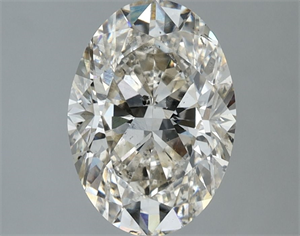 Picture of Natural Diamond 2.02 Carats, Oval with  Cut, L Color, SI2 Clarity and Certified by GIA