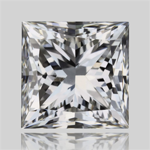 Picture of Natural Diamond 0.90 Carats, Princess with  Cut, J Color, IF Clarity and Certified by GIA