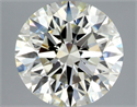 Natural Diamond 2.54 Carats, Round with Excellent Cut, H Color, VVS1 Clarity and Certified by HRD