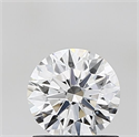 Del inventario de diamantes de laboratorio, 1.01 quilates, Redondo , Color D, claridad VVS2 y certificado IGI
