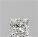 Diamante Natural 0.51 quilates, Princesa , Color I, claridad VVS1 y certificado GIA