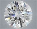 Lab Grown Diamond 7.08 Carats, Round with Excellent Cut, F Color, VS1 Clarity and Certified by IGI