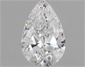 Natural Diamond 0.64 Carats, Pear with  Cut, D Color, SI2 Clarity and Certified by GIA