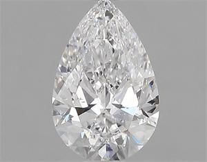 Picture of Natural Diamond 0.64 Carats, Pear with  Cut, D Color, SI2 Clarity and Certified by GIA
