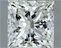 Natural Diamond 0.70 Carats, Princess with  Cut, I Color, VVS1 Clarity and Certified by IGI