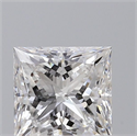 Natural Diamond 0.80 Carats, Princess with  Cut, D Color, SI1 Clarity and Certified by GIA